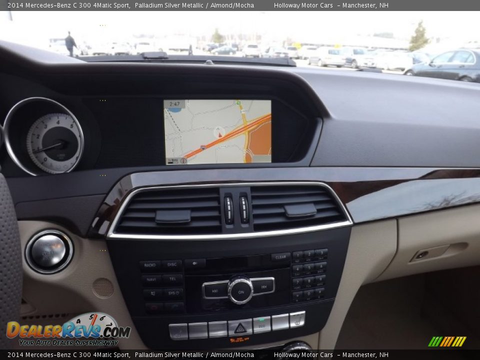2014 Mercedes-Benz C 300 4Matic Sport Palladium Silver Metallic / Almond/Mocha Photo #8