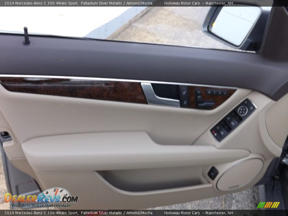 2014 Mercedes-Benz C 300 4Matic Sport Palladium Silver Metallic / Almond/Mocha Photo #11