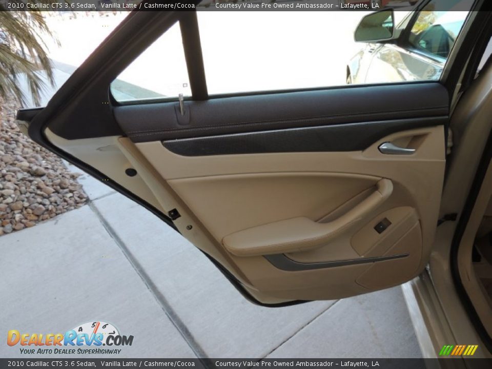 2010 Cadillac CTS 3.6 Sedan Vanilla Latte / Cashmere/Cocoa Photo #11