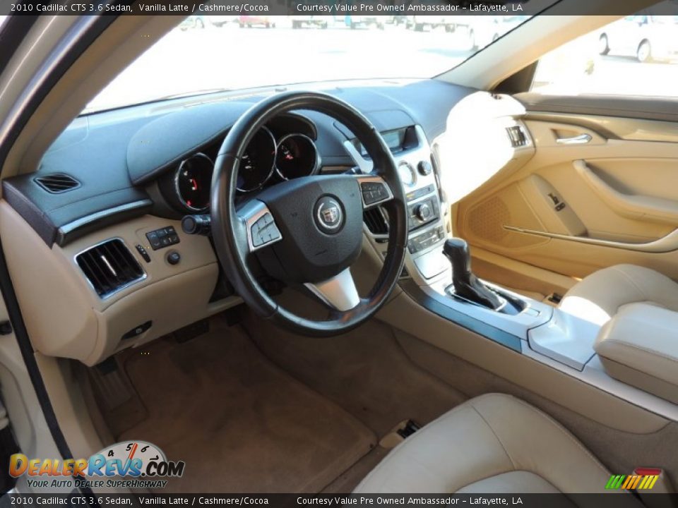 2010 Cadillac CTS 3.6 Sedan Vanilla Latte / Cashmere/Cocoa Photo #12