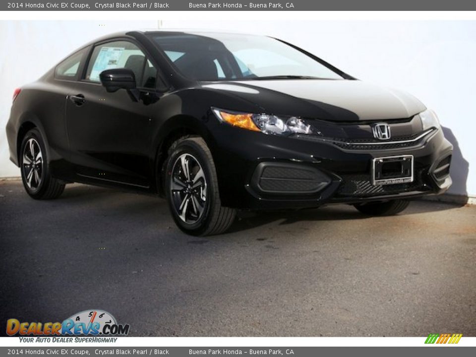 2014 Honda Civic EX Coupe Crystal Black Pearl / Black Photo #1