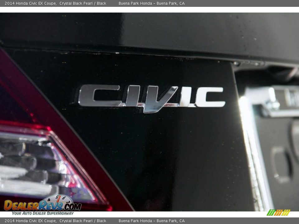 2014 Honda Civic EX Coupe Crystal Black Pearl / Black Photo #3