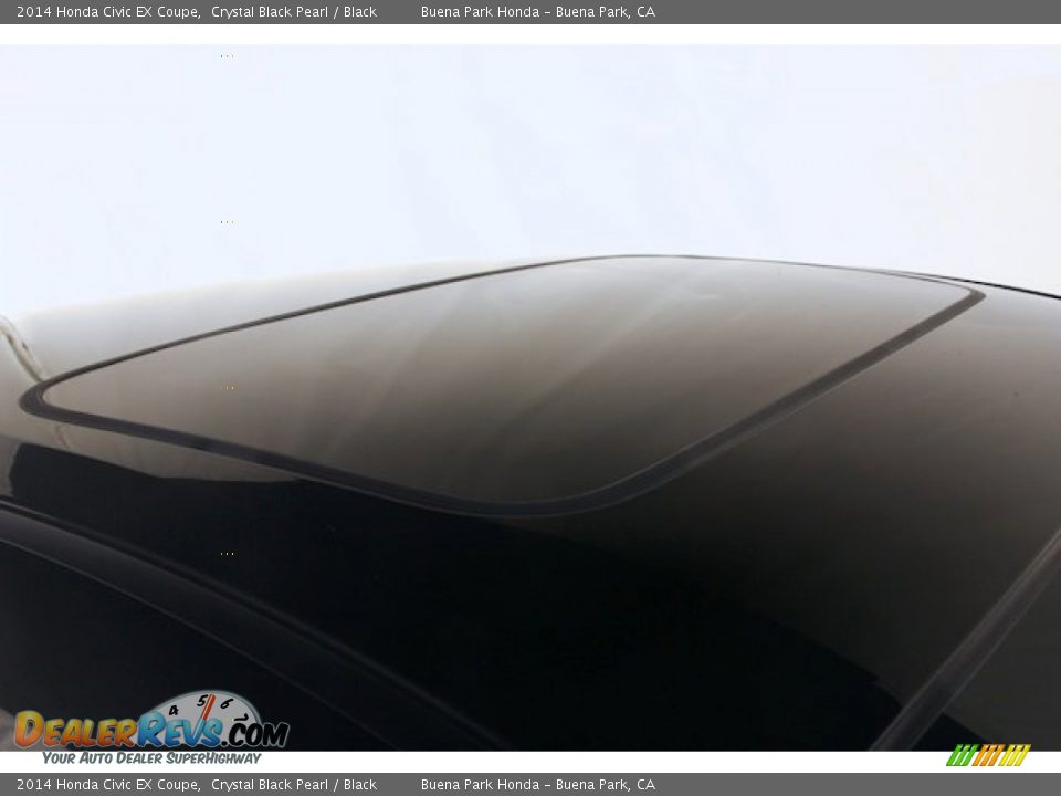 2014 Honda Civic EX Coupe Crystal Black Pearl / Black Photo #7