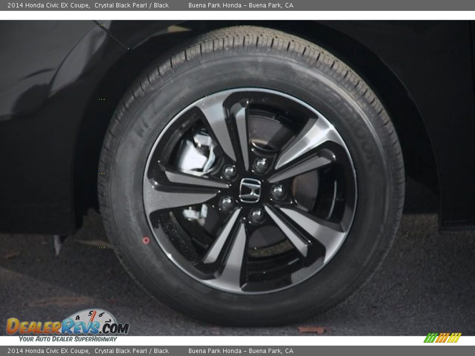 2014 Honda Civic EX Coupe Crystal Black Pearl / Black Photo #8