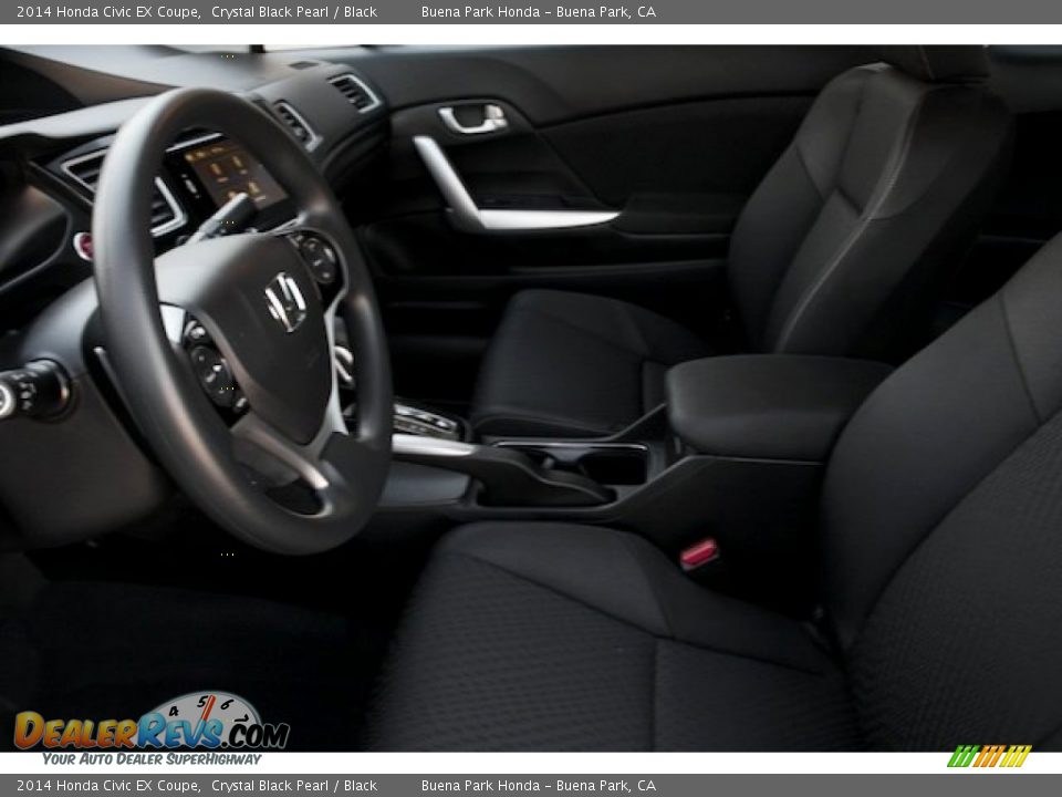 2014 Honda Civic EX Coupe Crystal Black Pearl / Black Photo #11