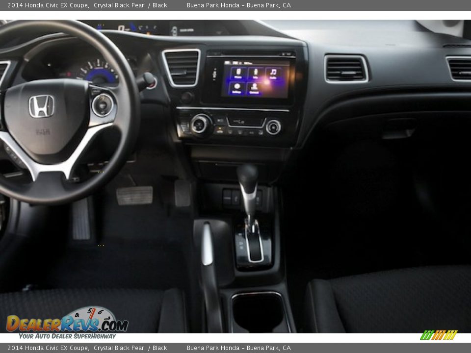 2014 Honda Civic EX Coupe Crystal Black Pearl / Black Photo #15