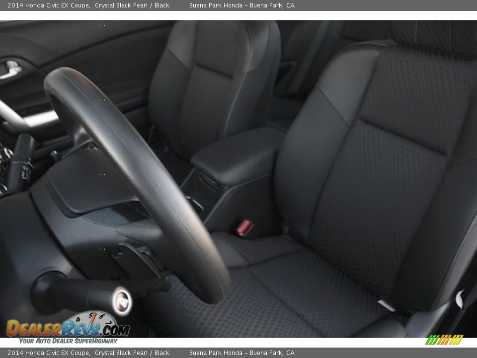 2014 Honda Civic EX Coupe Crystal Black Pearl / Black Photo #16