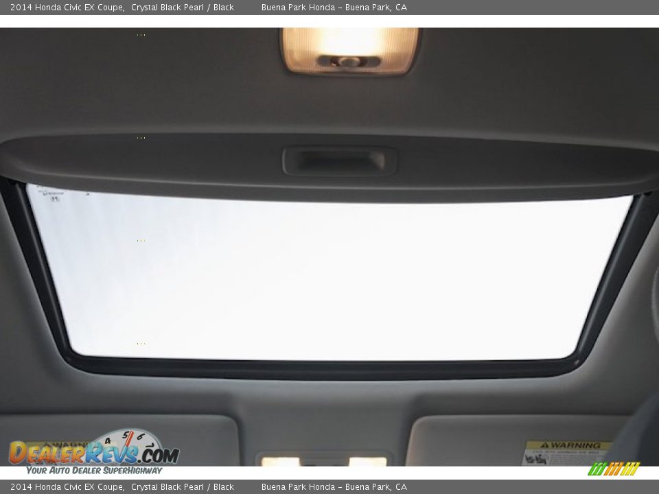 2014 Honda Civic EX Coupe Crystal Black Pearl / Black Photo #17