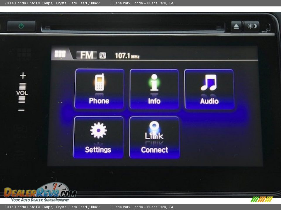 2014 Honda Civic EX Coupe Crystal Black Pearl / Black Photo #18