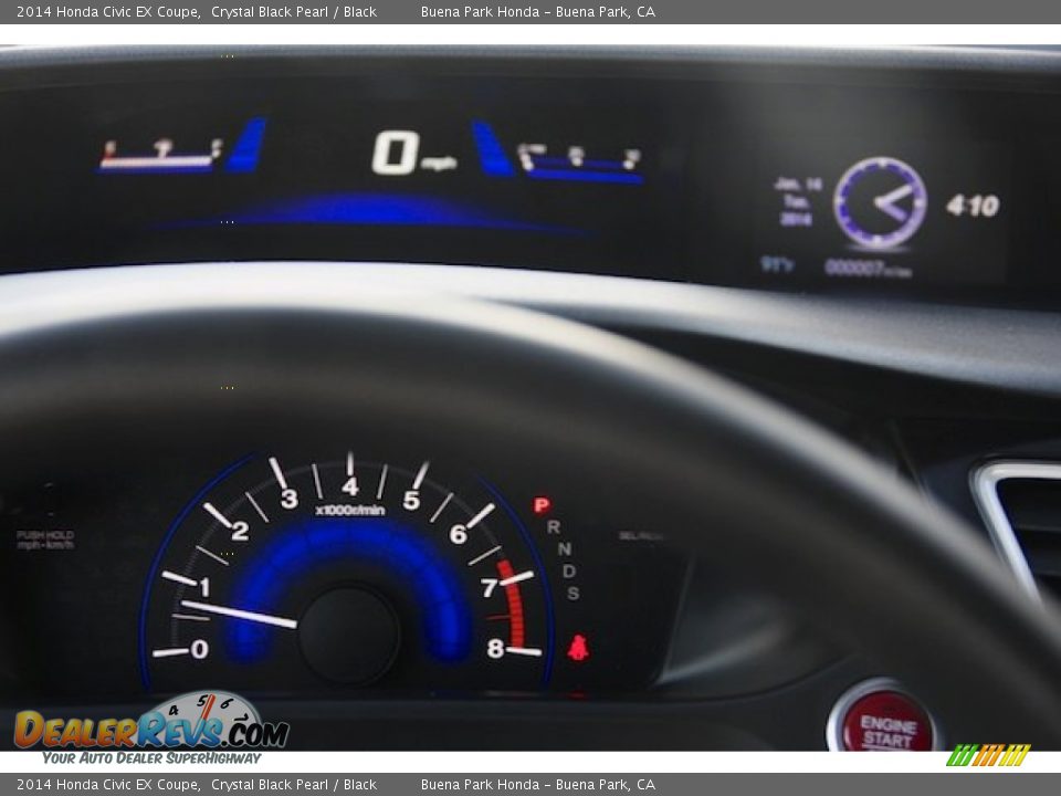 2014 Honda Civic EX Coupe Gauges Photo #19