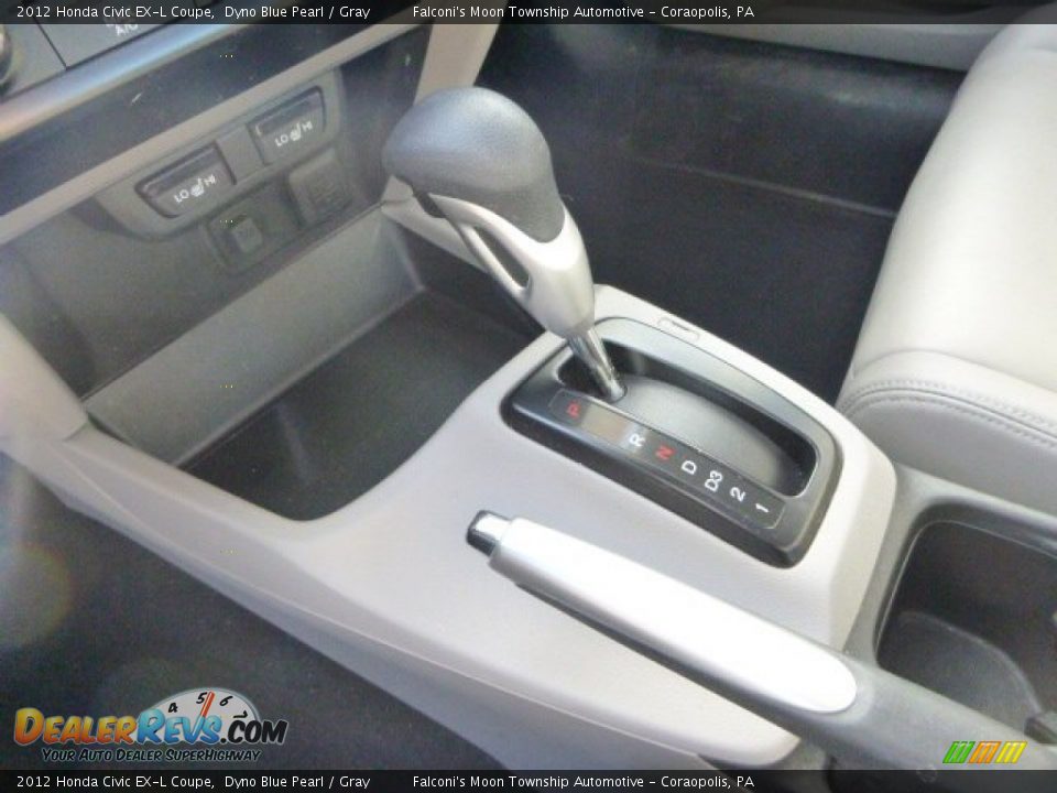 2012 Honda Civic EX-L Coupe Dyno Blue Pearl / Gray Photo #19