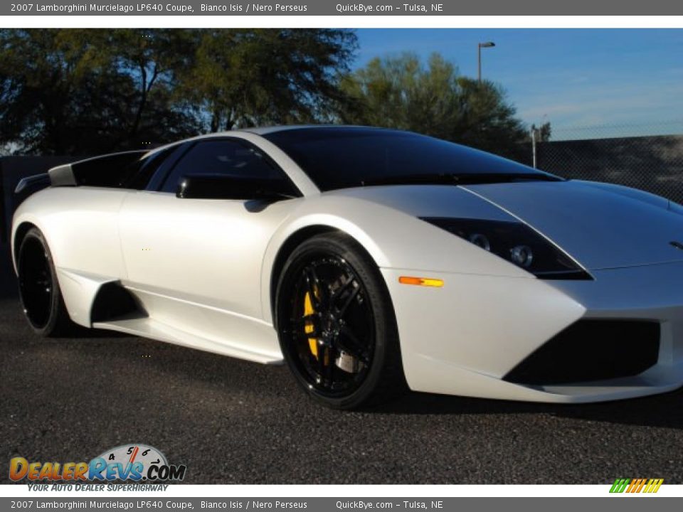 2007 Lamborghini Murcielago LP640 Coupe Bianco Isis / Nero Perseus Photo #7