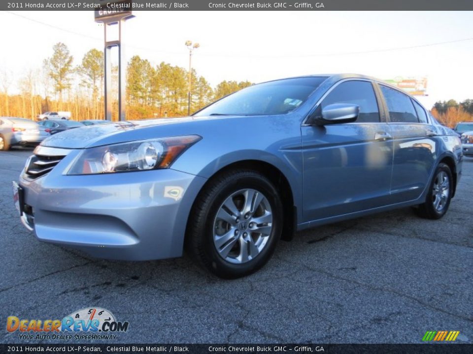 2011 Honda Accord LX-P Sedan Celestial Blue Metallic / Black Photo #3