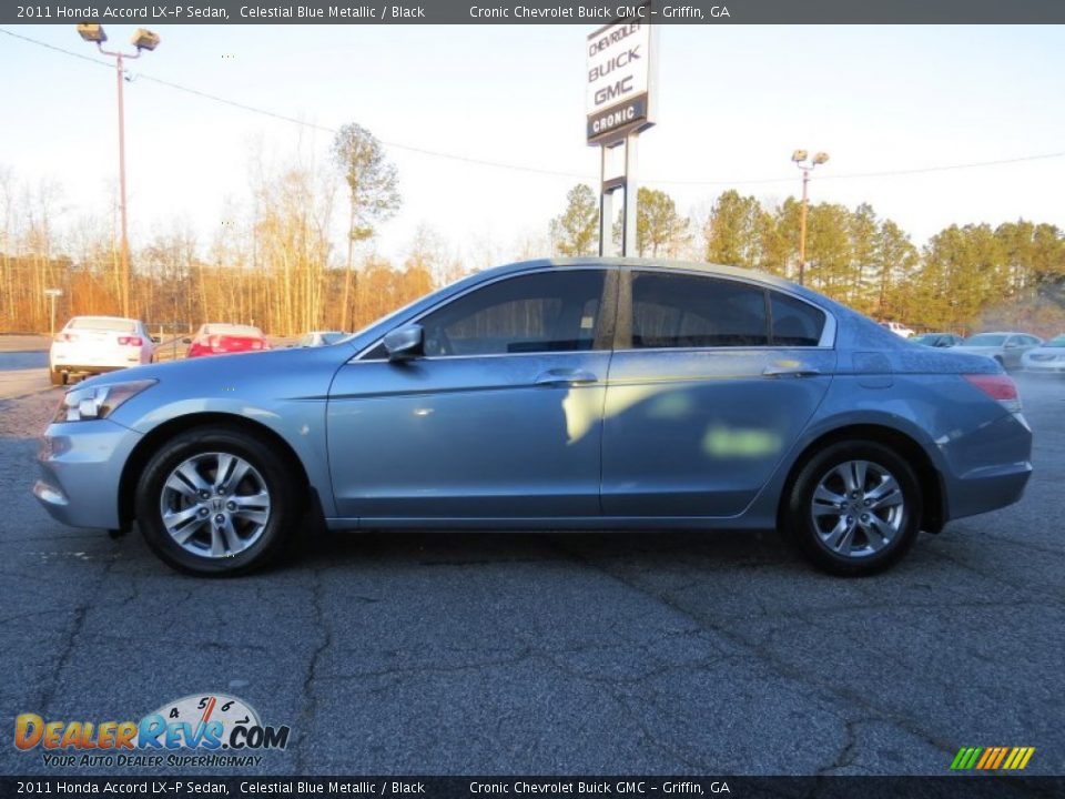 2011 Honda Accord LX-P Sedan Celestial Blue Metallic / Black Photo #4