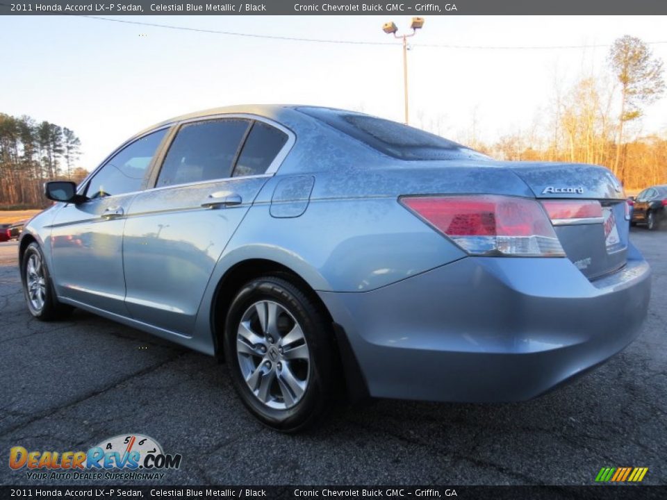2011 Honda Accord LX-P Sedan Celestial Blue Metallic / Black Photo #5