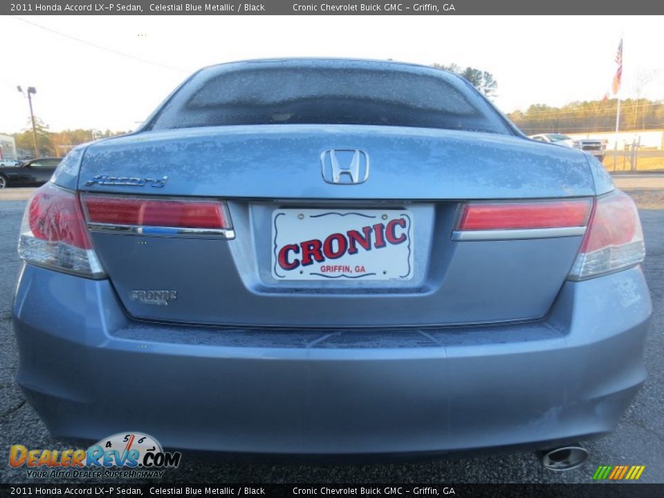 2011 Honda Accord LX-P Sedan Celestial Blue Metallic / Black Photo #6