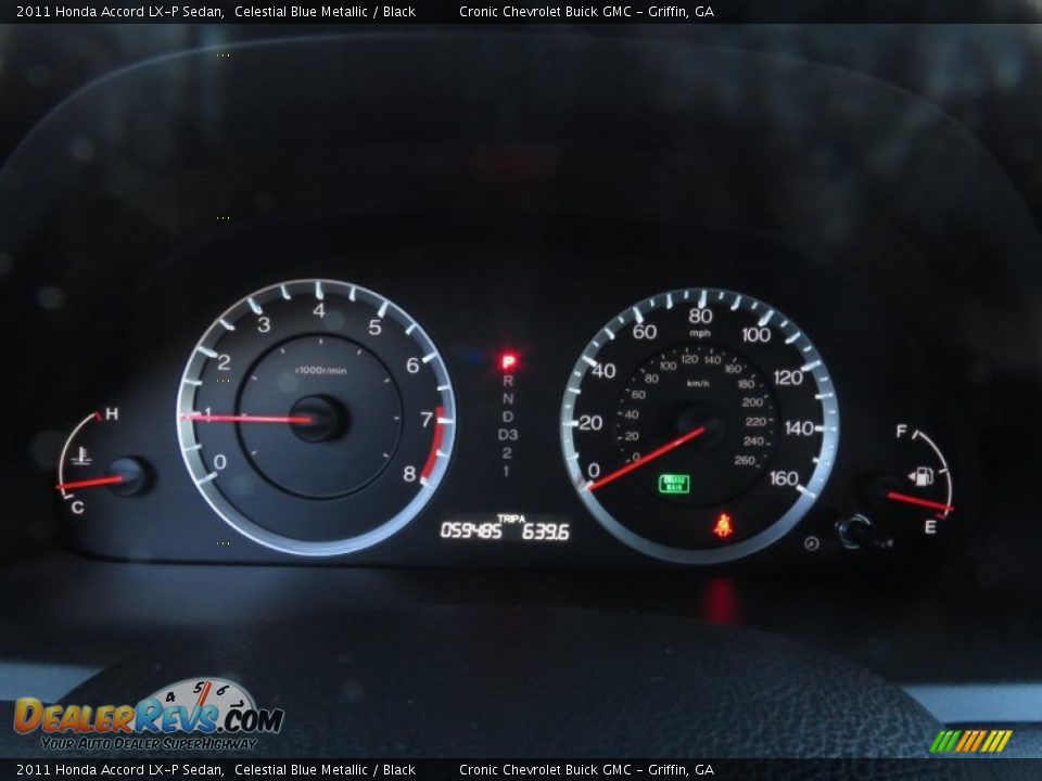 2011 Honda Accord LX-P Sedan Celestial Blue Metallic / Black Photo #19