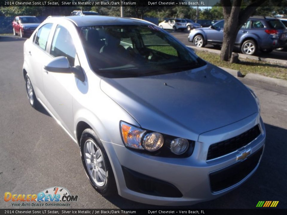 2014 Chevrolet Sonic LT Sedan Silver Ice Metallic / Jet Black/Dark Titanium Photo #1