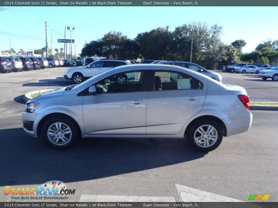 2014 Chevrolet Sonic LT Sedan Silver Ice Metallic / Jet Black/Dark Titanium Photo #3