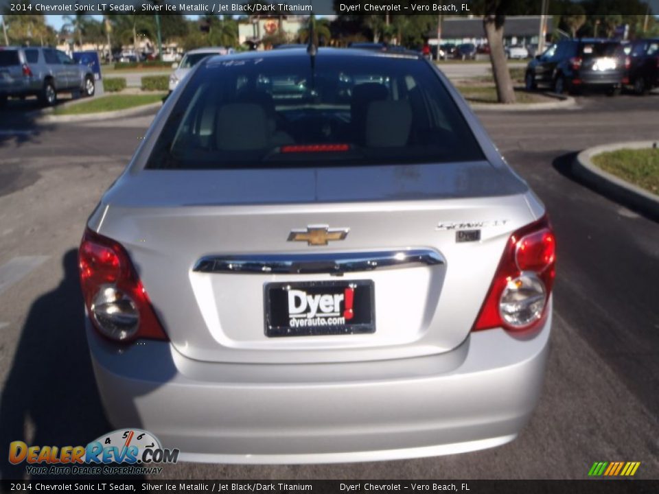 2014 Chevrolet Sonic LT Sedan Silver Ice Metallic / Jet Black/Dark Titanium Photo #4