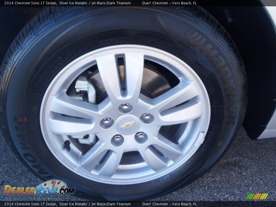 2014 Chevrolet Sonic LT Sedan Silver Ice Metallic / Jet Black/Dark Titanium Photo #8