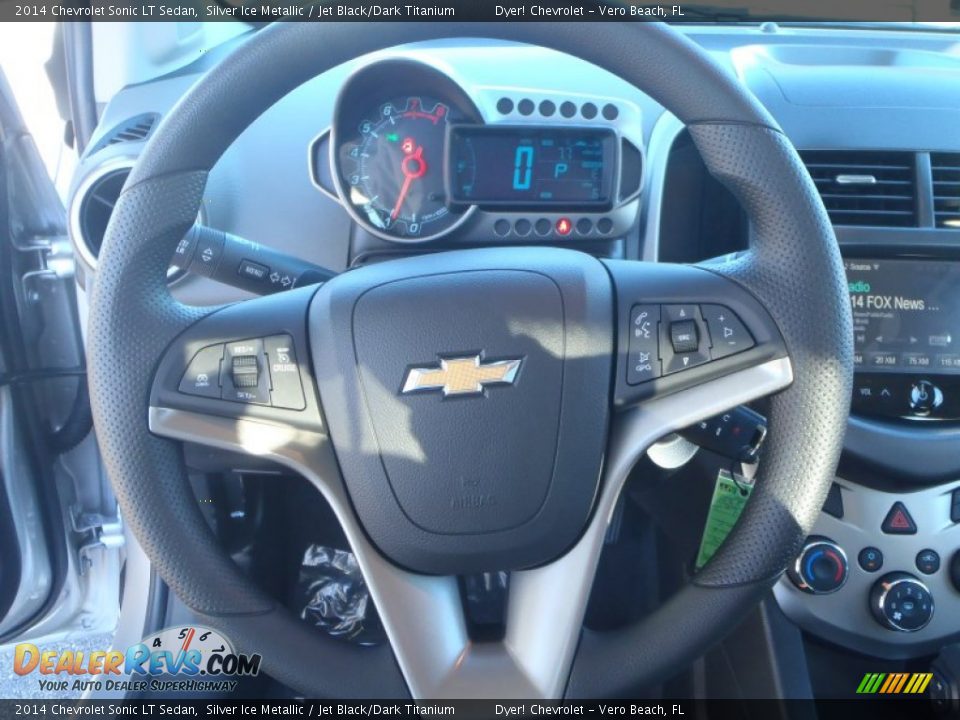 2014 Chevrolet Sonic LT Sedan Silver Ice Metallic / Jet Black/Dark Titanium Photo #13