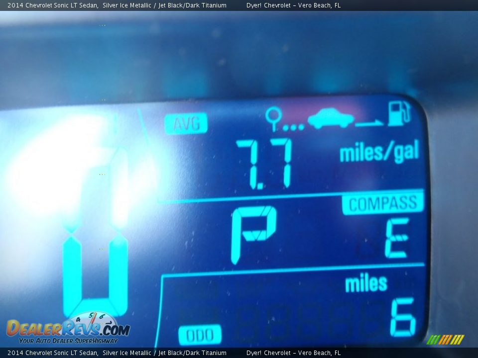 2014 Chevrolet Sonic LT Sedan Silver Ice Metallic / Jet Black/Dark Titanium Photo #14