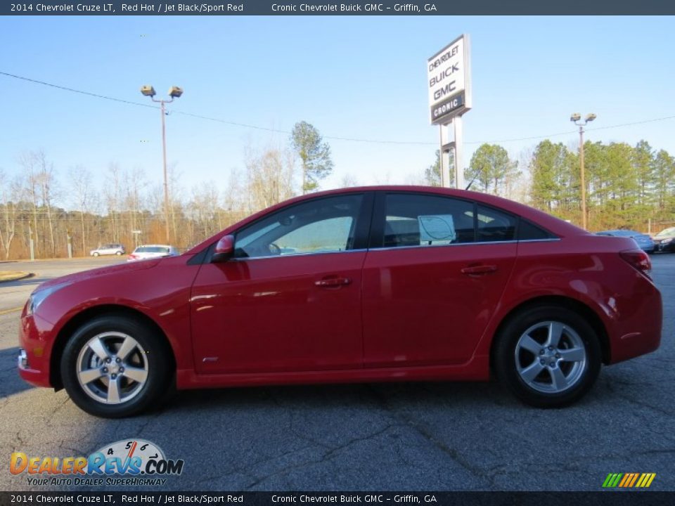 2014 Chevrolet Cruze LT Red Hot / Jet Black/Sport Red Photo #4