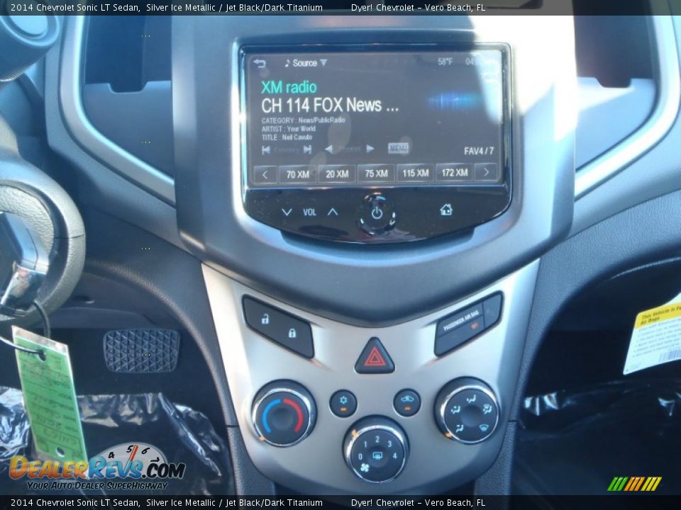 2014 Chevrolet Sonic LT Sedan Silver Ice Metallic / Jet Black/Dark Titanium Photo #15