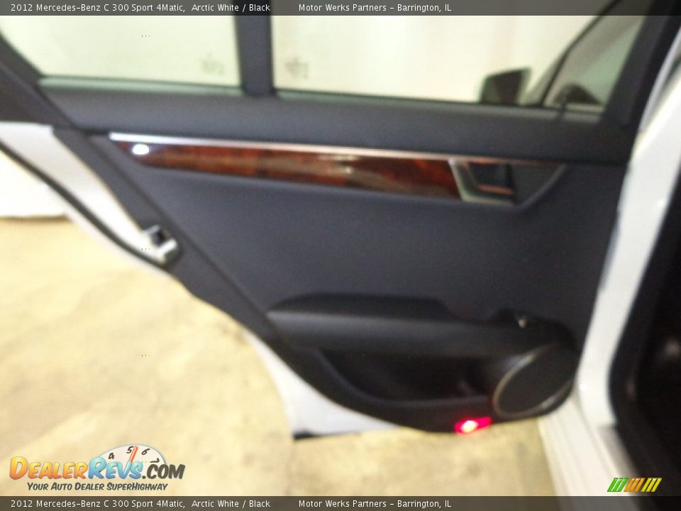 2012 Mercedes-Benz C 300 Sport 4Matic Arctic White / Black Photo #33