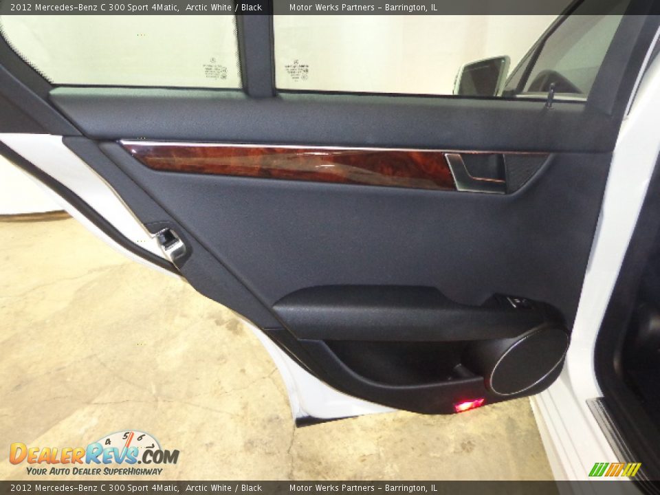 2012 Mercedes-Benz C 300 Sport 4Matic Arctic White / Black Photo #34