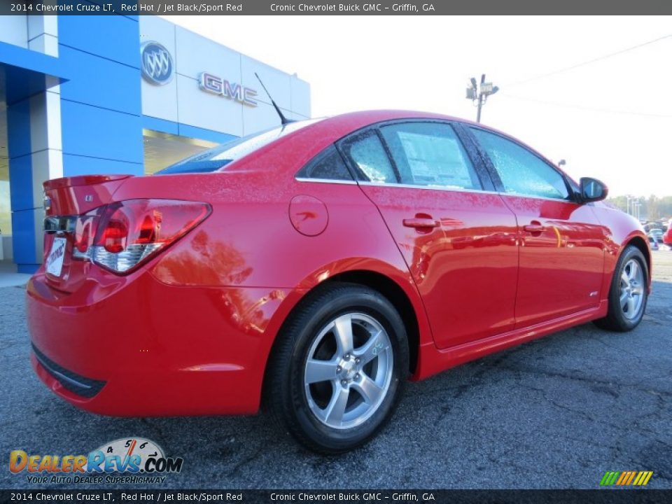 2014 Chevrolet Cruze LT Red Hot / Jet Black/Sport Red Photo #7