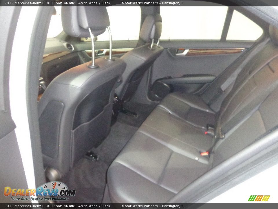 2012 Mercedes-Benz C 300 Sport 4Matic Arctic White / Black Photo #35