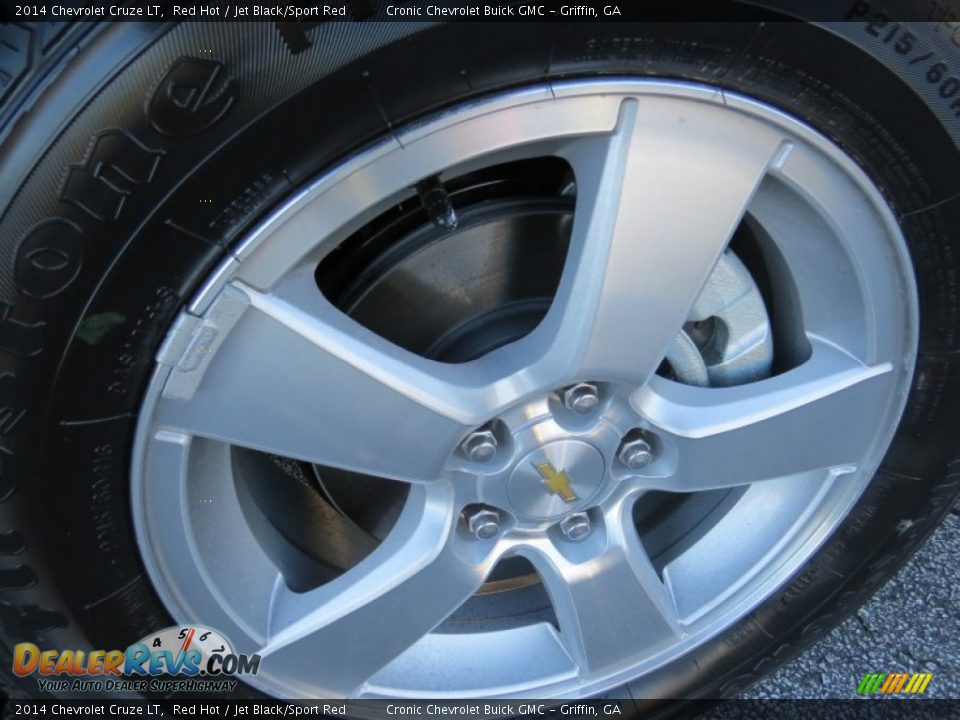 2014 Chevrolet Cruze LT Red Hot / Jet Black/Sport Red Photo #9