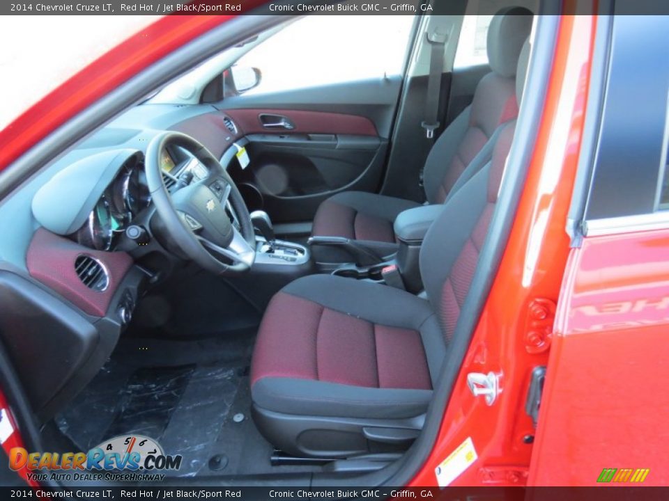2014 Chevrolet Cruze LT Red Hot / Jet Black/Sport Red Photo #10