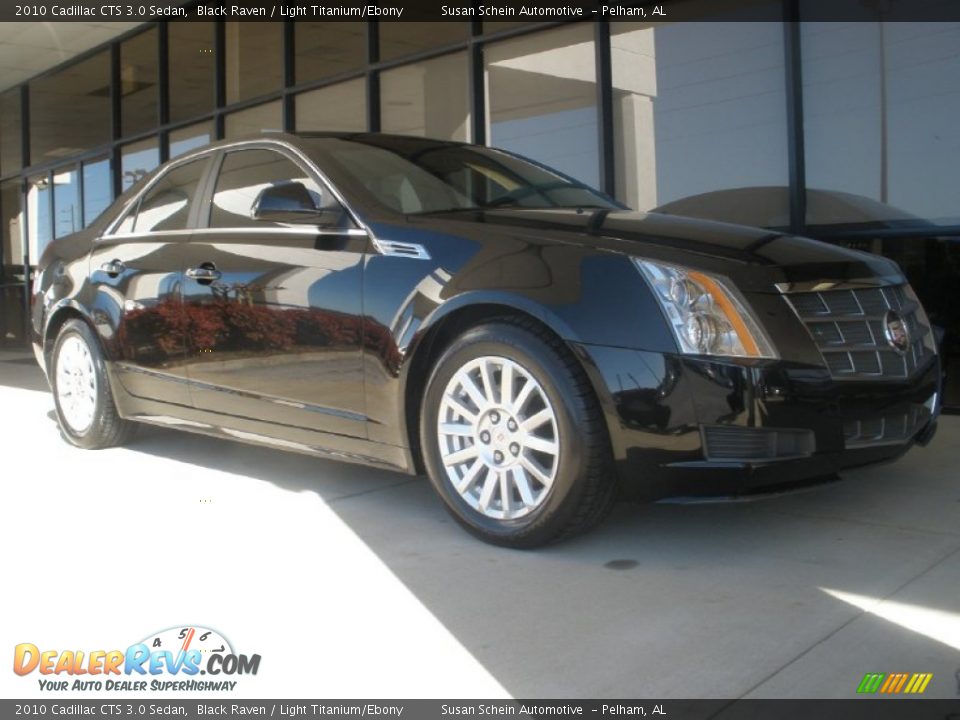 2010 Cadillac CTS 3.0 Sedan Black Raven / Light Titanium/Ebony Photo #1