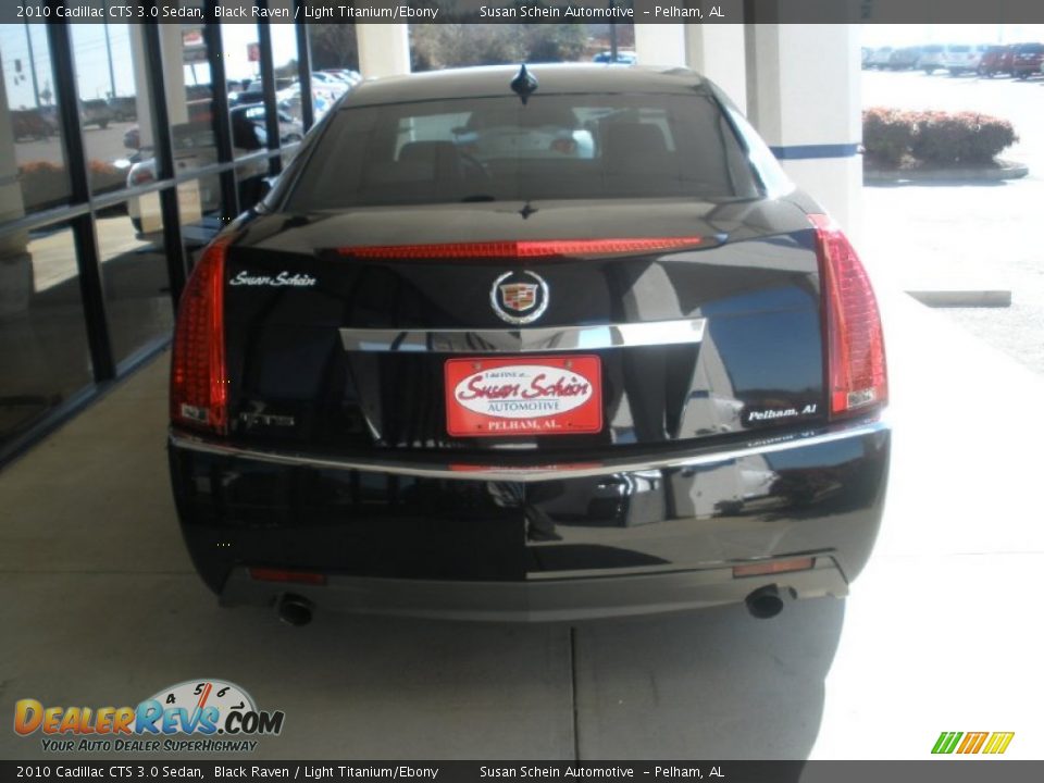 2010 Cadillac CTS 3.0 Sedan Black Raven / Light Titanium/Ebony Photo #4