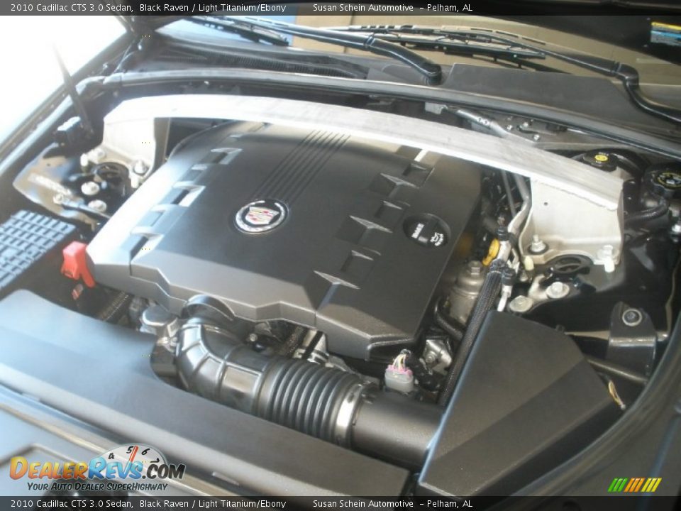 2010 Cadillac CTS 3.0 Sedan Black Raven / Light Titanium/Ebony Photo #9