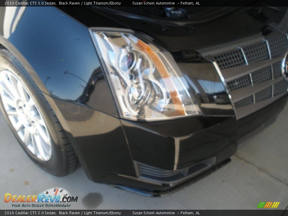 2010 Cadillac CTS 3.0 Sedan Black Raven / Light Titanium/Ebony Photo #10