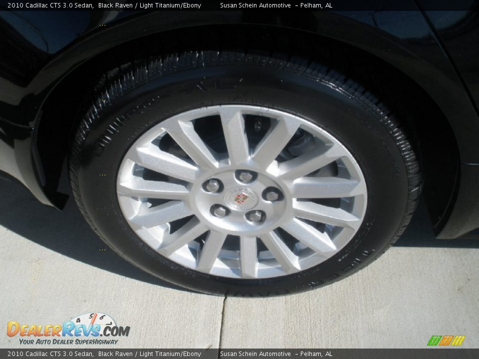 2010 Cadillac CTS 3.0 Sedan Black Raven / Light Titanium/Ebony Photo #11