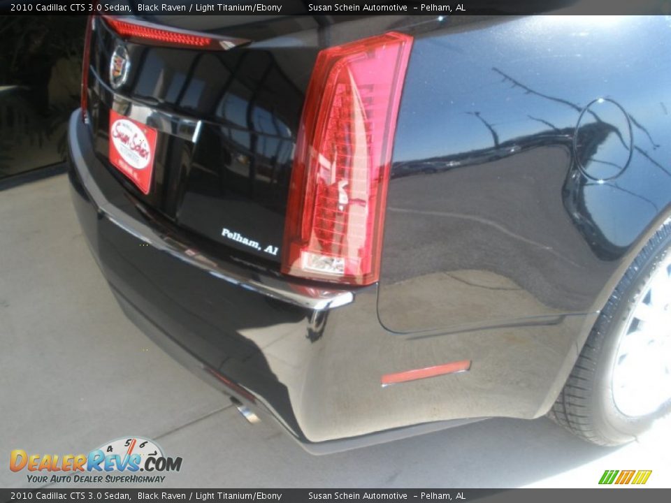 2010 Cadillac CTS 3.0 Sedan Black Raven / Light Titanium/Ebony Photo #12