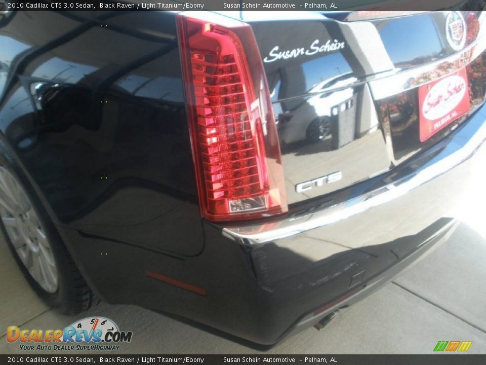 2010 Cadillac CTS 3.0 Sedan Black Raven / Light Titanium/Ebony Photo #13