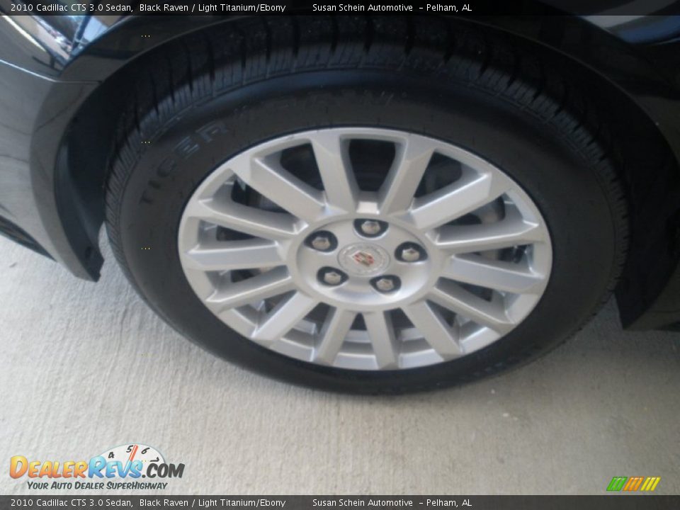 2010 Cadillac CTS 3.0 Sedan Black Raven / Light Titanium/Ebony Photo #15