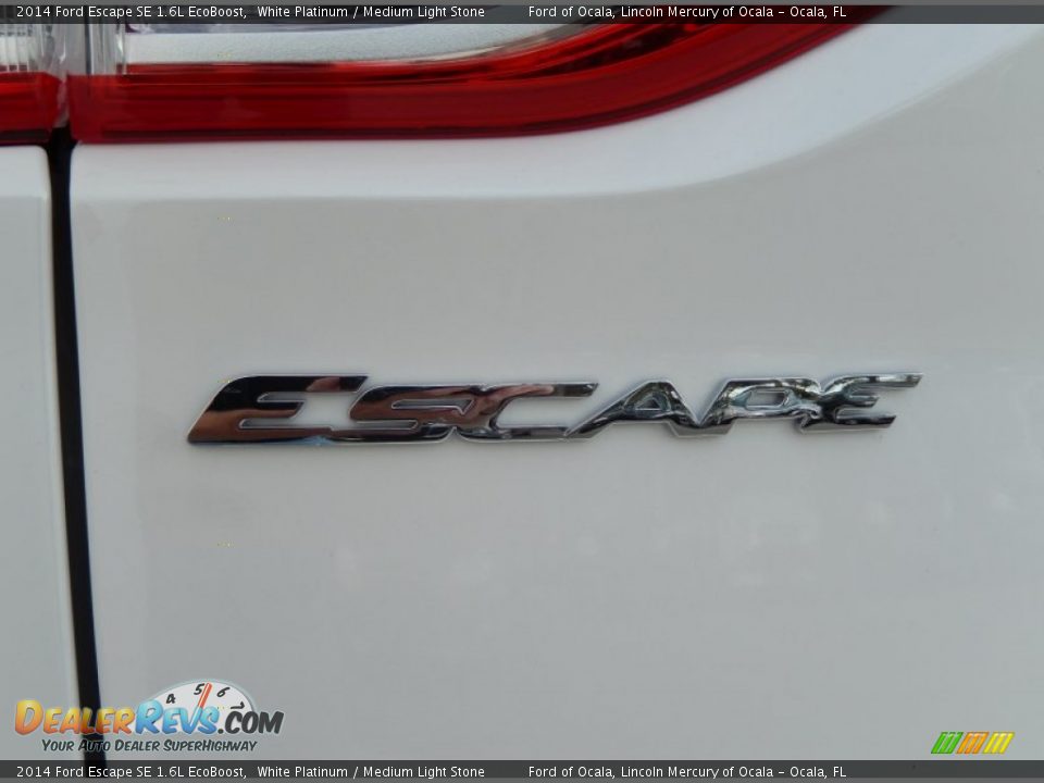 2014 Ford Escape SE 1.6L EcoBoost White Platinum / Medium Light Stone Photo #4