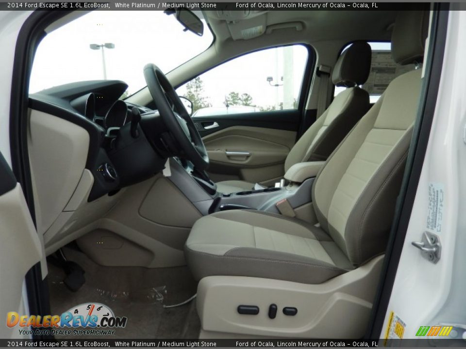 2014 Ford Escape SE 1.6L EcoBoost White Platinum / Medium Light Stone Photo #6