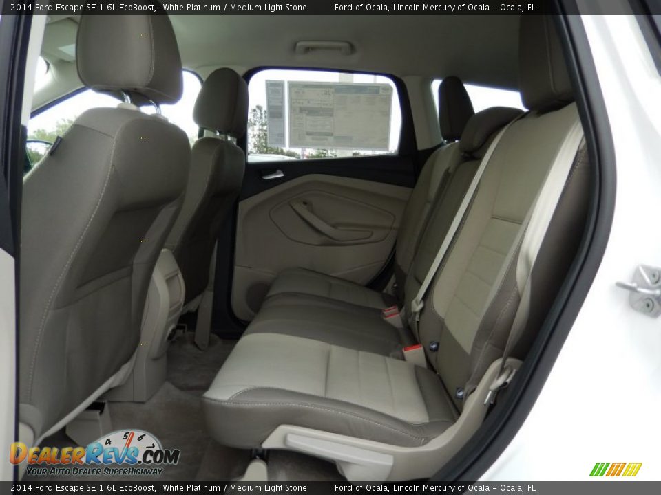 2014 Ford Escape SE 1.6L EcoBoost White Platinum / Medium Light Stone Photo #7