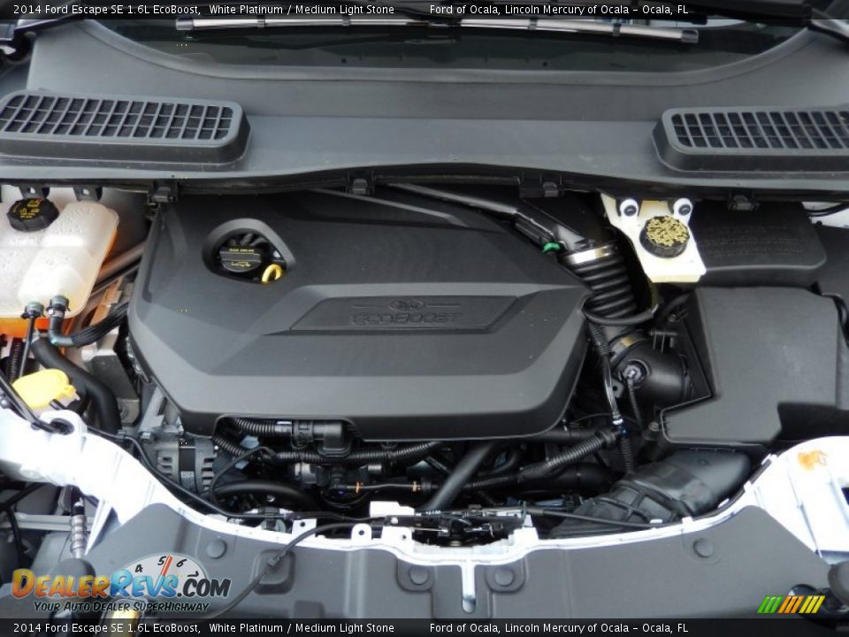 2014 Ford Escape SE 1.6L EcoBoost White Platinum / Medium Light Stone Photo #11