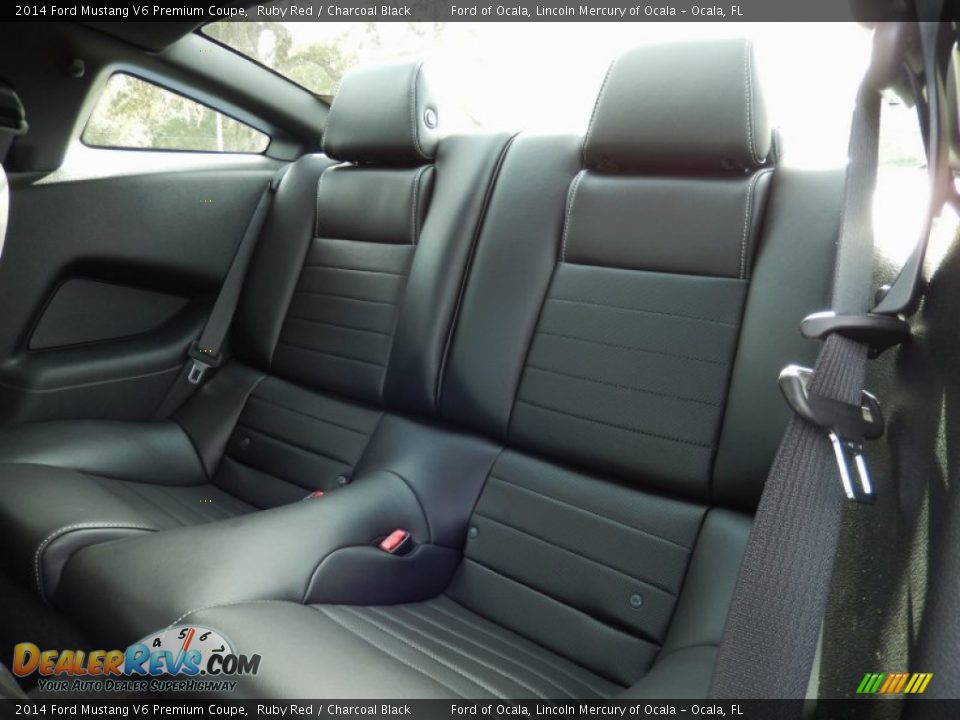 Rear Seat of 2014 Ford Mustang V6 Premium Coupe Photo #7