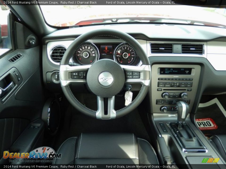 Dashboard of 2014 Ford Mustang V6 Premium Coupe Photo #9