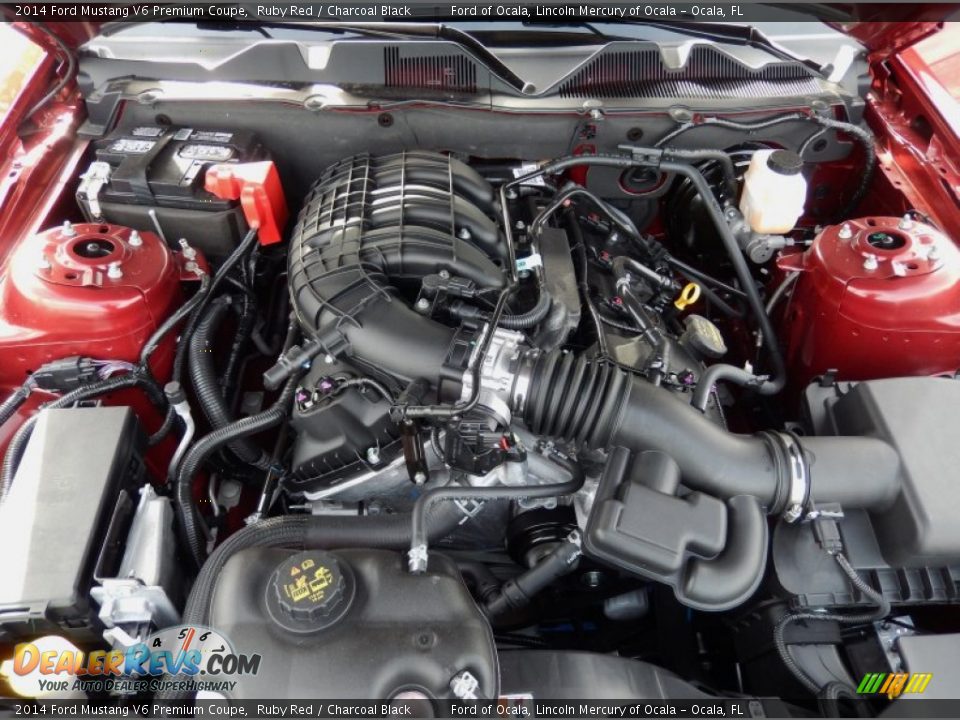 2014 Ford Mustang V6 Premium Coupe 3.7 Liter DOHC 24-Valve Ti-VCT V6 Engine Photo #12